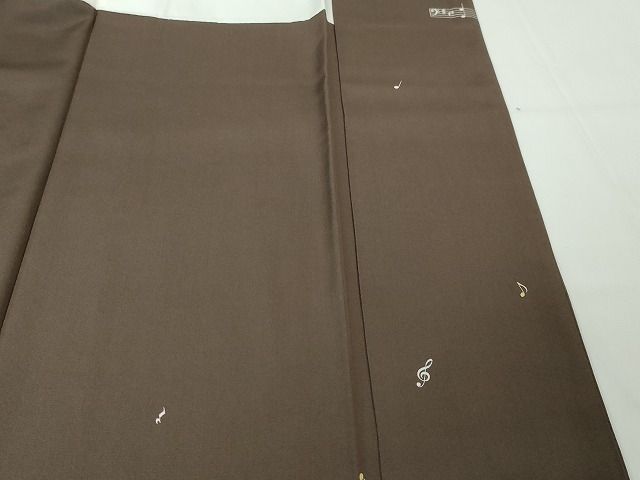 長閑やかさ屋中央局●限りない 二代目・由水十久 本加賀友禅 短い訪問着 モーツァルト頌 黒橡色地 証紙付き添い人 珠玉 未当てはめる DZAA2119kh4
