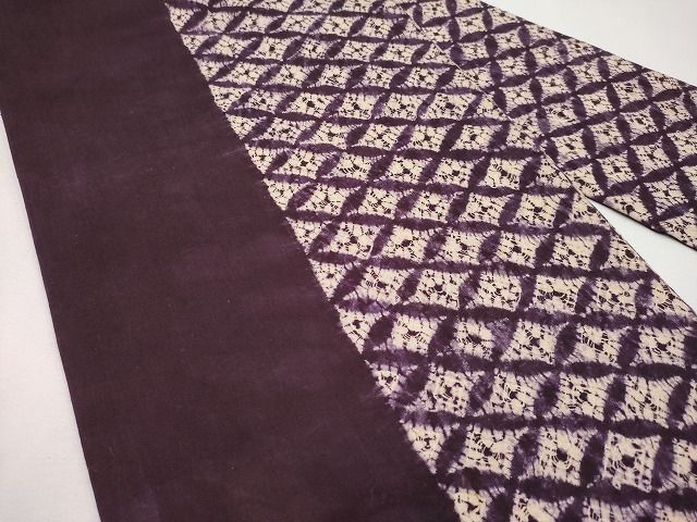 平和屋本店□極上 岩手の匠 草紫堂 南部絞り 紫根染 九