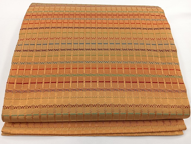 平和屋本店■極上　藤山千春　九寸開き名古屋帯　吉野間道　逸品　BAAH3800zb4