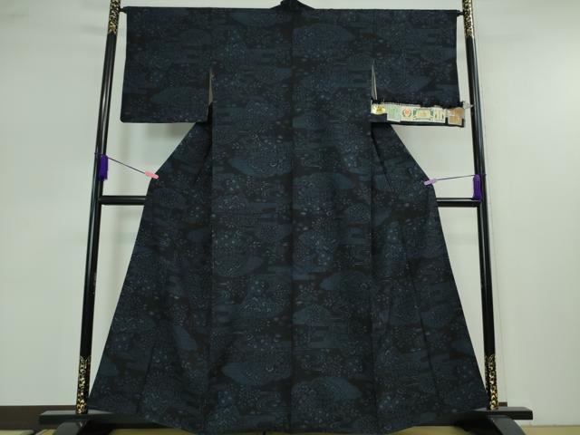 平和屋本店□極上 本場結城紬 重要無形文化財 100亀甲 奥順謹製