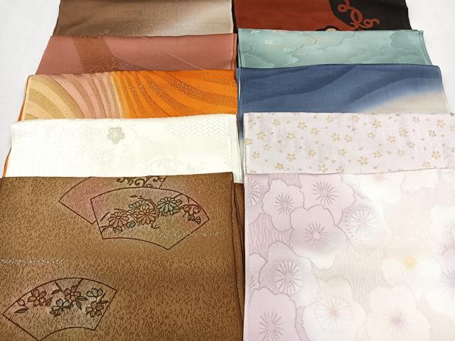 平和屋着物★和装小物　上質な帯揚げ　10枚セット　逸品　CAAK2748xe