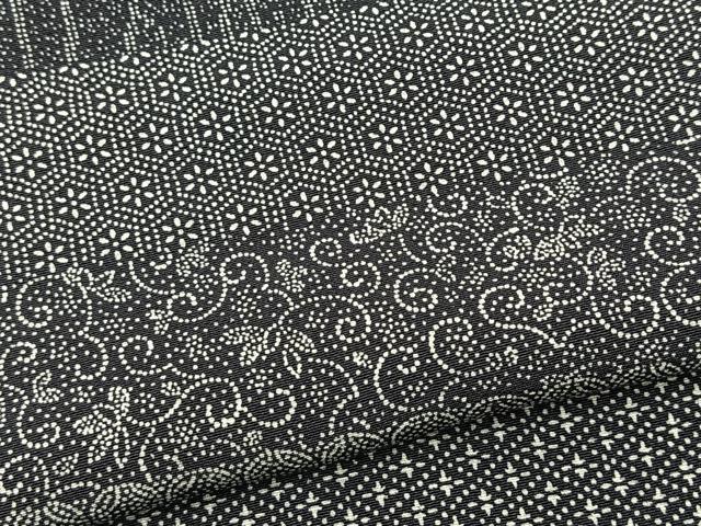 平和屋着物○伝統工芸師 服部光擴 江戸小紋 百柄 横段