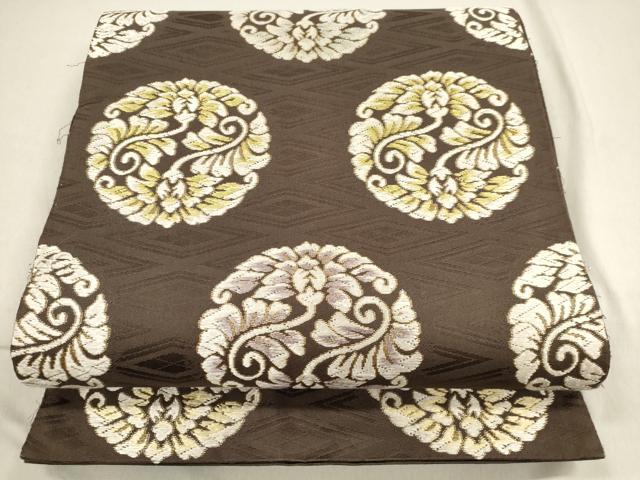 平和屋着物●創業280年　誉田屋源兵衛　全通柄袋帯　唐織　草木染　有職　金糸　正絹　逸品　DAAP1763ic