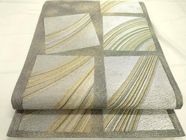 平和屋着物●六通柄袋帯　洛中紙遊　金銀糸　正絹　逸品　DAAQ2351fe