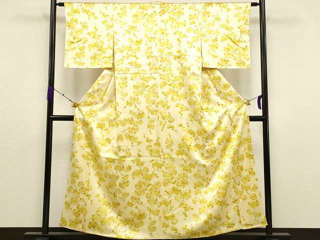 注目ブランドのギフト 平和屋着物□上質な色無地 桐地紋 AAAQ3317ph 逸品 正絹 薄青色 着物・浴衣