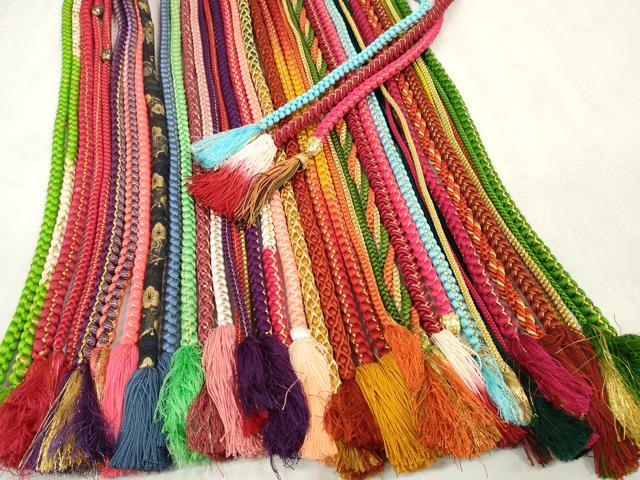 平和屋着物●和装小物　帯締め20本　振袖用　丸組　金糸　逸品　DAAQ1249zzz