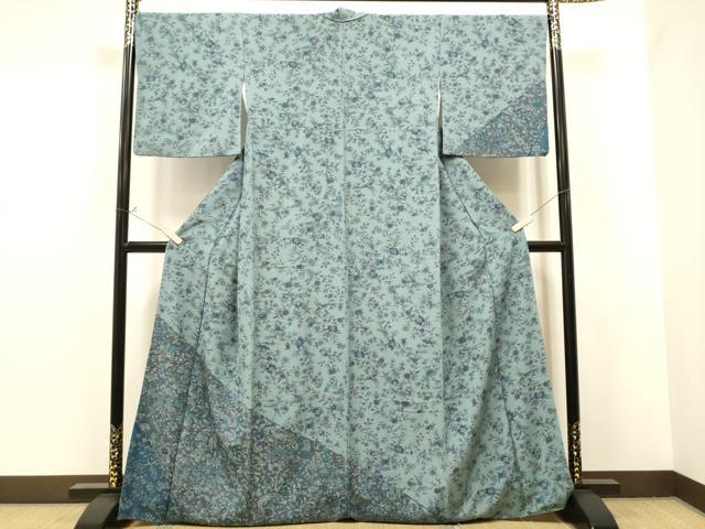 平和屋着物●訪問着　更紗花鳥文　金彩　正絹　逸品　CAAP7149hy