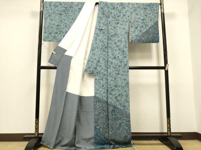 平和屋着物●訪問着　更紗花鳥文　金彩　正絹　逸品　CAAP7149hy 平和屋着物○訪問着 更紗花鳥文 金彩 正絹 逸品 CAAP7149hy 平和屋着物