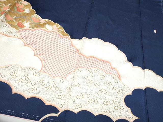 平和屋着物○十日町老舗ブランド 吉澤友禅 吾妻徳穂 訪問着 駒刺繍