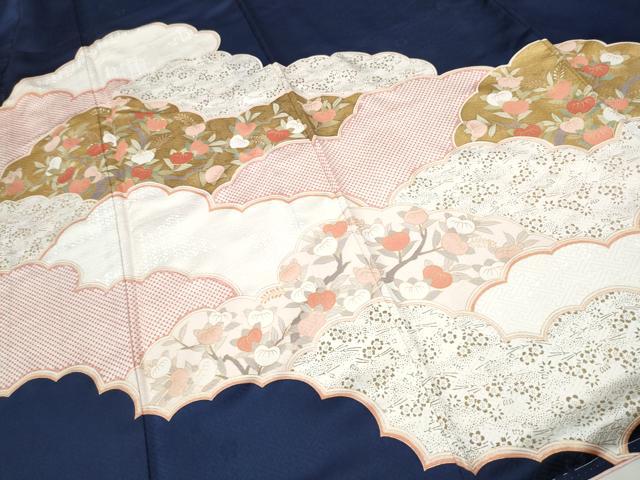 平和屋着物○十日町老舗ブランド 吉澤友禅 吾妻徳穂 訪問着 駒刺繍