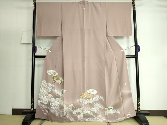 平和屋着物●豪華色留袖　作家物　駒刺繍　立波地紙花文　暈し染め　金彩　正絹　逸品　DAAP1896ic