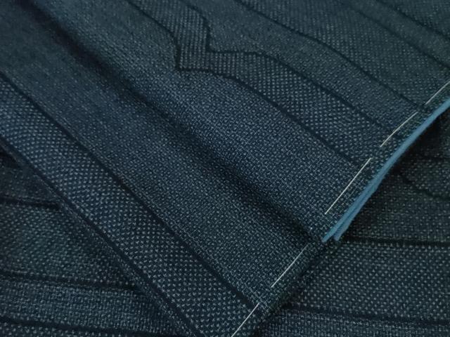 平和屋本店■極上　綿薩摩　東郷織物謹製　手織　160亀甲　實篤　永江明夫　綿　逸品　DZAA0210kh5