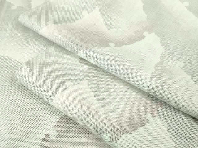 平和屋本店■極上　本場大島紬　白大島　7マルキ　雪輪重ね　逸品　未使用　DZAA2395kh5