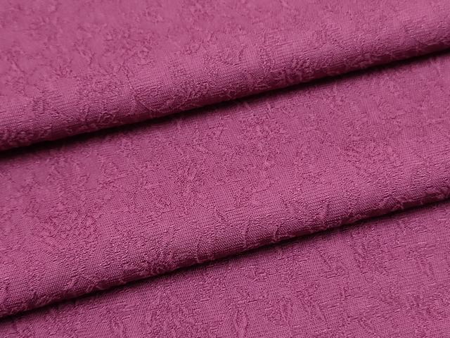 平和屋着物●上質な色無地　更紗花地紋　紫紺色　正絹　逸品　未使用　DAAR0295yyy