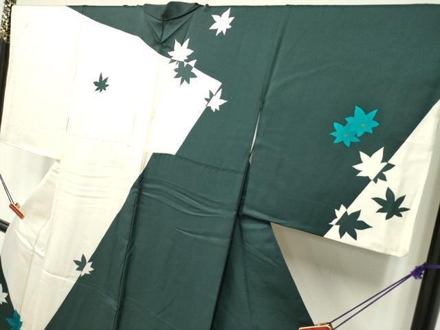 平和屋着物○訪問着 作家物 舞楓文 正絹 逸品 DAAR0288yyy