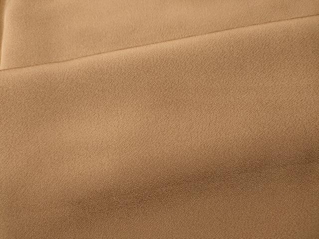 平和屋着物■上質な色無地　櫨色　正絹　逸品　CAAQ6736yk