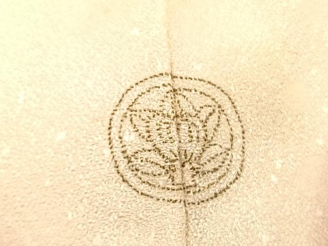 平和屋着物▽上質な小紋 単衣 桜吹雪 正絹 逸品 BAAS8343hv