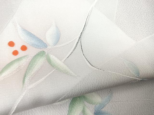 平和屋着物▽上質な小紋 単衣 南天文 暈し染め 正絹 逸品