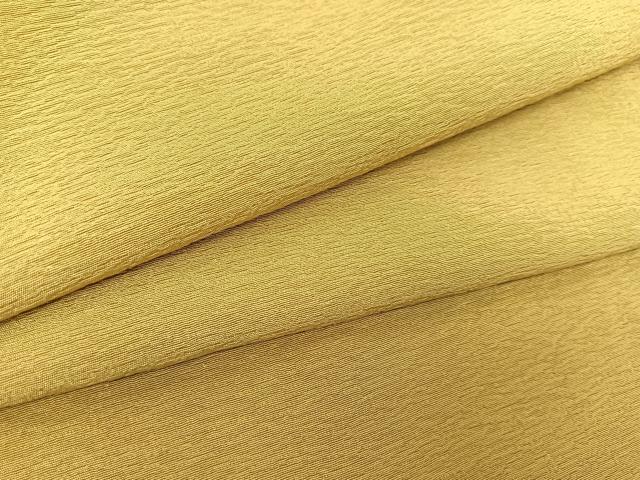 平和屋着物▽上質な色無地　単衣　抹茶色　正絹　逸品　BAAS8052yc