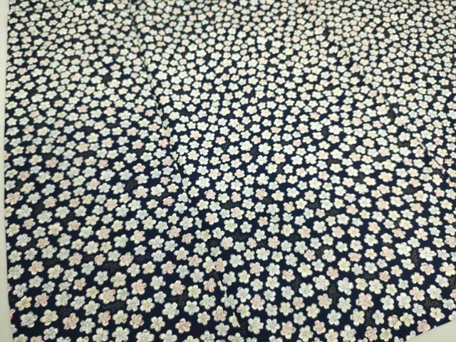 平和屋着物□上質な小紋 草花文 正絹 逸品 DAAS9448ma