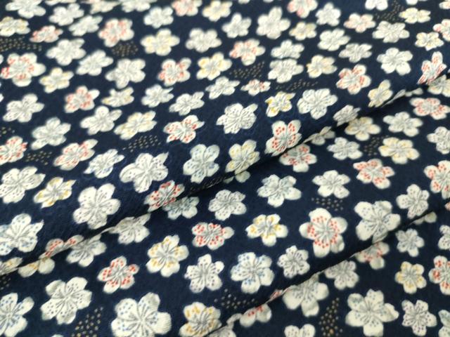 平和屋着物▽上質な小紋　単衣　舞花文　正絹　逸品　DAAQ4508az