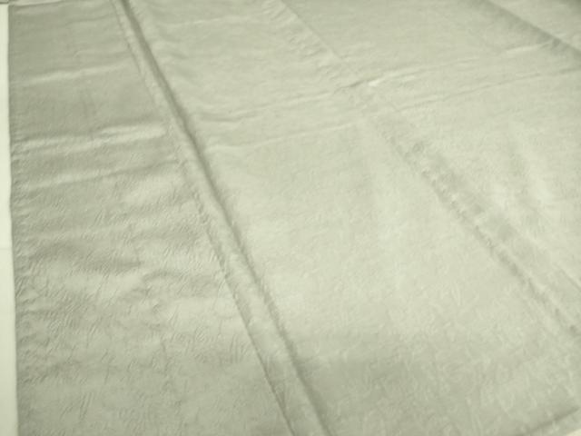 平和屋着物▽上質な色無地 単衣 草花地紋 蕎麦切色 正絹