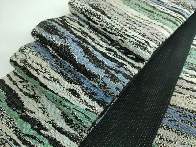 平和屋本店■極上　男性　角帯　霞文　金銀糸　逸品　DZAA5426kh5