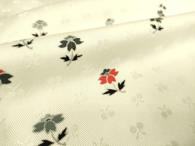 平和屋着物▽上質な小紋 単衣 草花文 正絹 逸品 DAAS0081azの通販はau