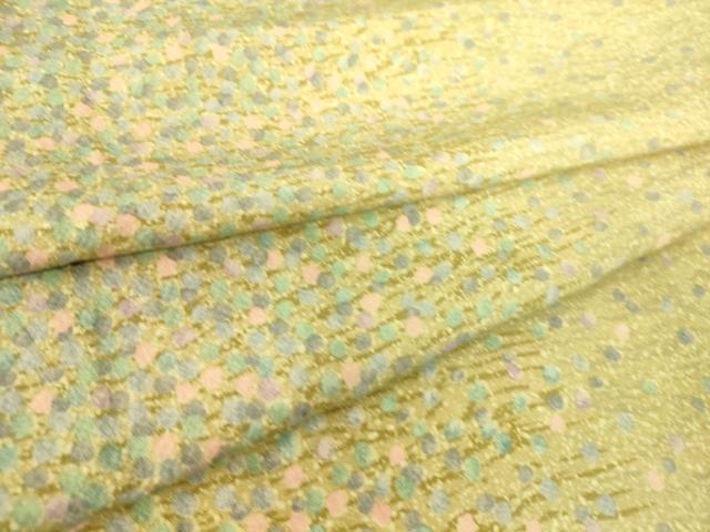 平和屋着物▽上質な小紋　単衣　霞丸文　正絹　逸品　DAAS0101az