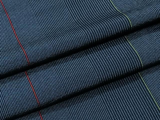 平和屋着物▽上質な小紋　単衣　縞　正絹　逸品　CAAS2484xi