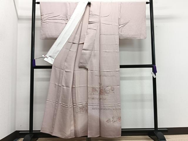 平和屋着物○訪問着 作家物 樹林文 正絹 逸品 AAAT0889ck