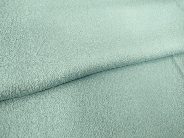 平和屋着物▽上質な色無地 単衣 霞地紋 水色 正絹 逸品 DAAS0294az