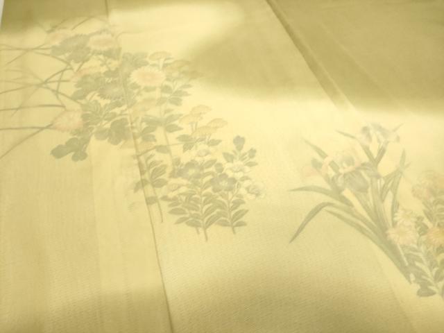 平和屋着物▽訪問着　無双　紗袷　紗×絽　吉祥花文　暈し染め　正絹　逸品　DAAS0291az_5