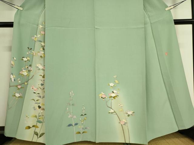 平和屋着物○訪問着 作家物 樹林文 正絹 逸品 AAAT0889ck