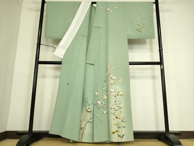 平和屋着物○訪問着 松竹梅風景文 暈し染め 金彩 ゑり善扱い