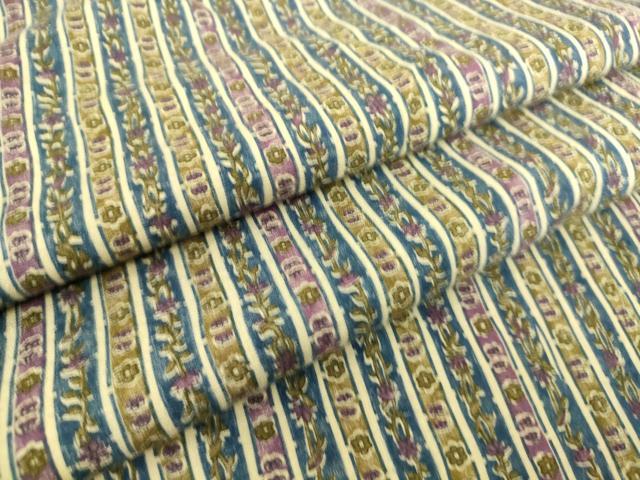 平和屋着物▽上質な小紋　単衣　花間道　正絹　逸品　DAAS0201az