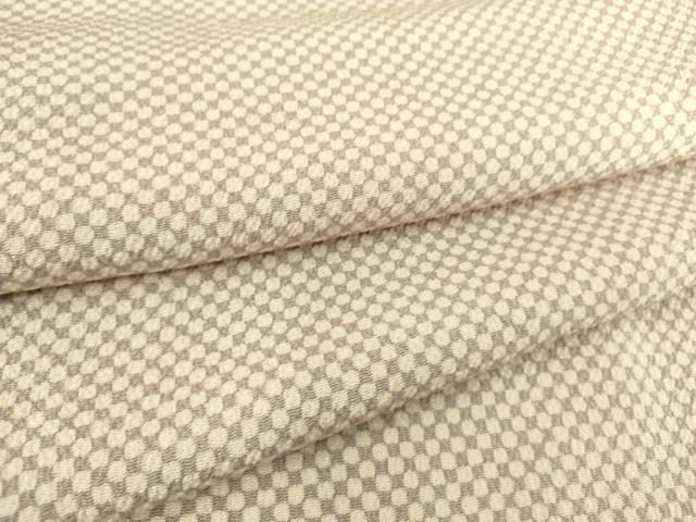 平和屋着物▽上質な小紋 単衣 丸文 鬼しぼ縮緬 正絹 逸品 DAAS0214az