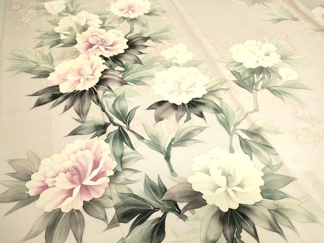 平和屋着物▽訪問着　単衣　花尽くし　正絹　逸品　DAAS0225az_4