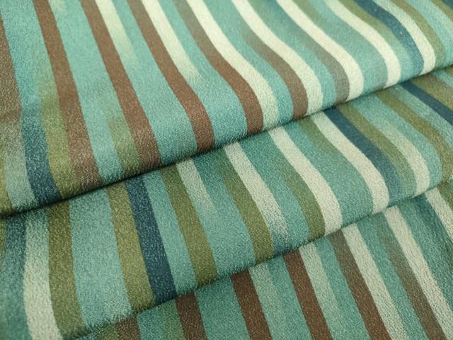 平和屋着物▽小紋　単衣　縞　洗える着物　DAAS0247az