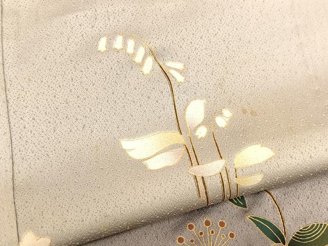 平和屋着物○訪問着 鳳凰花文 暈し染め 金彩 さが美扱い 正絹