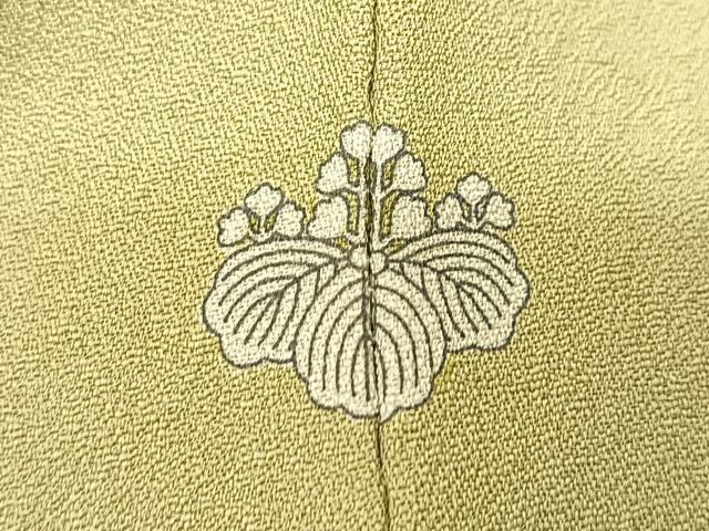 平和屋着物▽訪問着　単衣　刺繍　草花文　金彩　正絹　逸品　BAAS8184yc_6