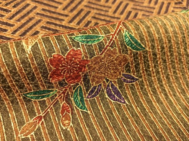 平和屋着物▽日本のきもの研究家 三田村環 小紋 単衣 ふくれ織り 吉祥