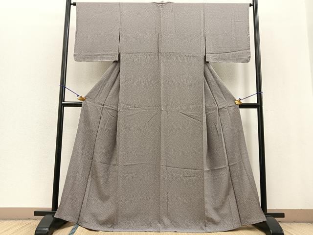 平和屋着物○上質な紬 色無地 山吹色 正絹 逸品 AAAT9473np