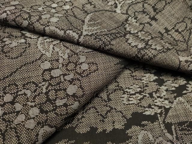 平和屋着物●本場大島紬　9マルキ　風景文　正絹　逸品　DAAS2216tw