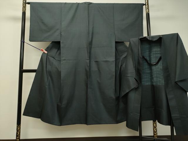 平和屋着物●男性　本場大島紬　アンサンブル　100亀甲　総詰め　正絹　逸品　DAAS2227tw