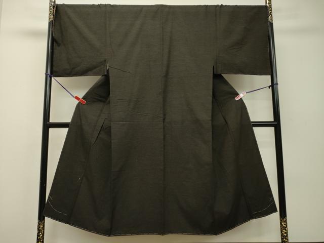 平和屋着物●男性　紬　檳榔子染色　正絹　逸品　未使用　DAAS2234tw