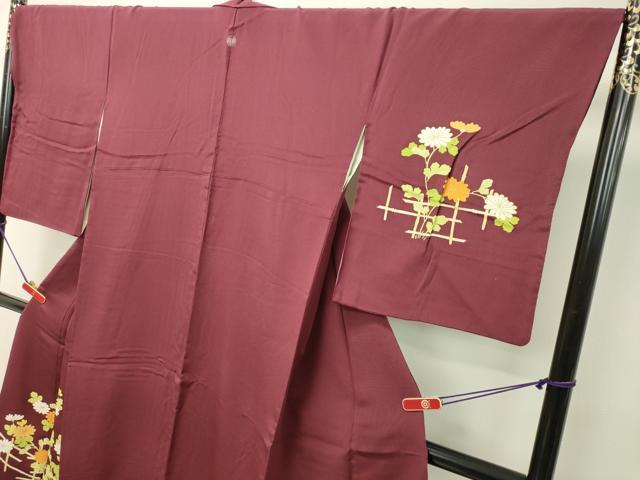 平和屋着物○銀座 志ま亀 訪問着 草花文 金彩 正絹 逸品 DAAS2260tw