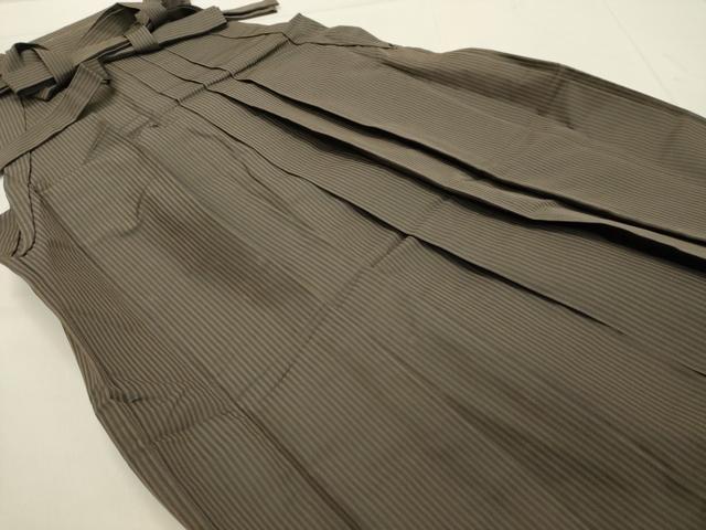 平和屋着物●男性　馬乗り袴　縞　正絹　逸品　DAAS2254tw