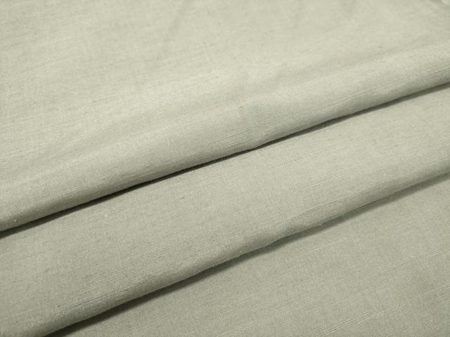 平和屋着物●上質な紬　灰青色　正絹　逸品　DAAS2259tw