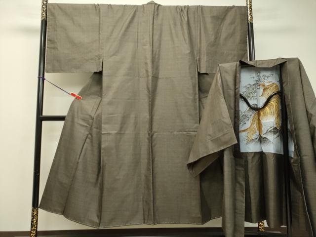 平和屋着物●男性　紬　アンサンブル　100亀甲　総詰め　正絹　逸品　未使用　DAAS2286tw 着物セット